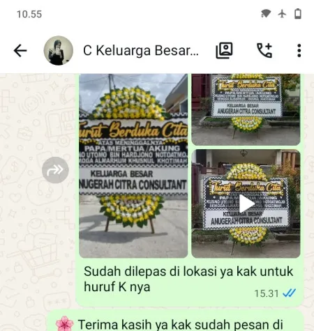 Pengiriman Papan Bunga Duka Utan Kayu Selatan