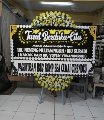 Papan Bunga di Utan Kayu Selatan